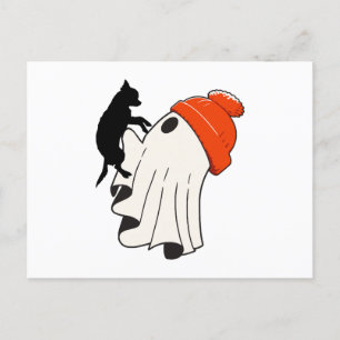 Cute Ghost Chihuahua Lover Holiday Postcard