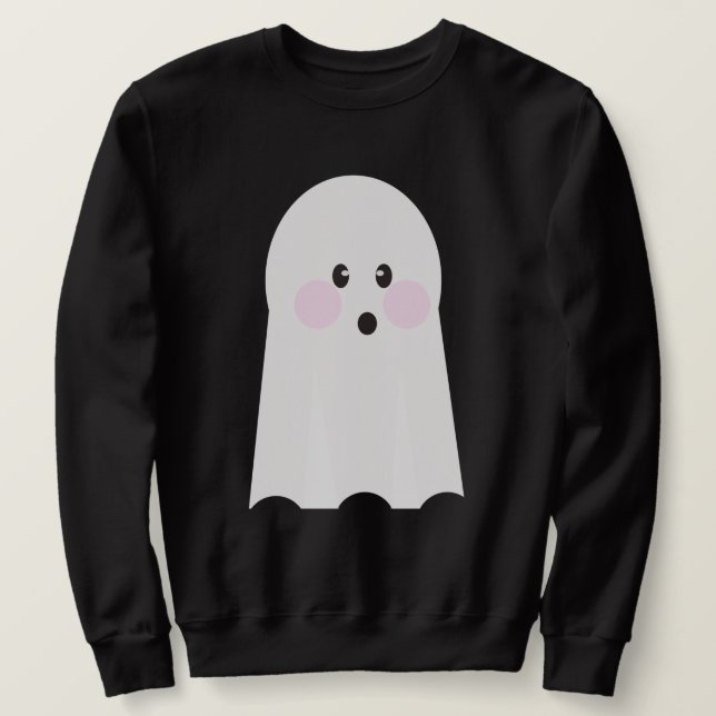 Cute Ghost Clean Sweatshirt (Design Front)