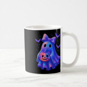 Cute Ghost Coquette Bow Halloween Spooky Season Gi Coffee Mug