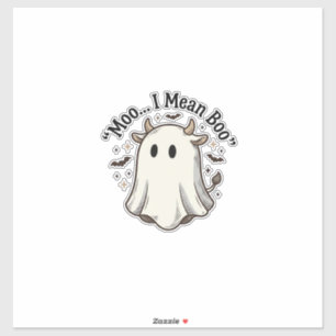 Cute Ghost Cow Halloween Moo I Mean Boo Shirt Desi