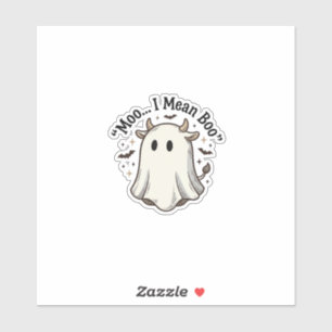 Cute Ghost Cow Halloween Moo I Mean Boo Shirt Desi
