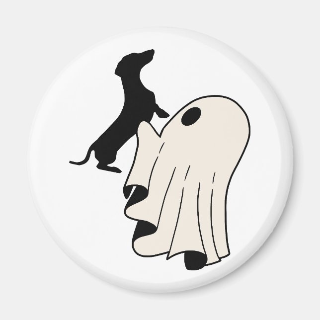 Cute Ghost Dachshund Lover  Magnet (Front)