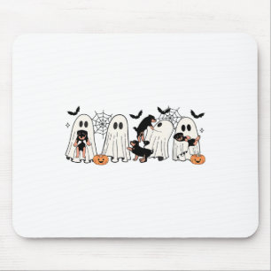 Cute Ghost Dogs Dog Lover Men Women Kids Halloween Mouse Pad