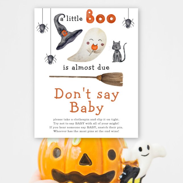 Cute ghost - Don't say baby Poster (Creator Uploaded)