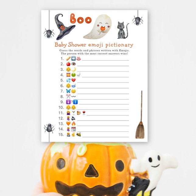 Cute ghost - Emoji picture game baby shower (Creator Uploaded)