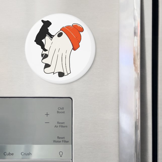 Cute Ghost French Bulldog Lover  Magnet (In Situ (Fridge))