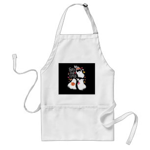 Cute Ghost Funny Halloween Design Standard Apron