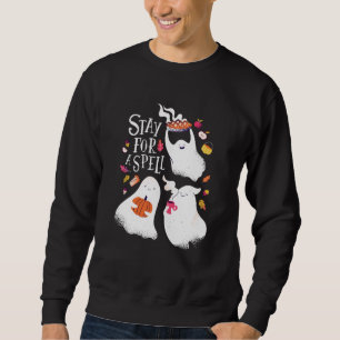 Cute Ghost Funny Halloween Design Sweatshirt
