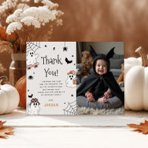 Cute Ghost Halloween Birthday Party Photo