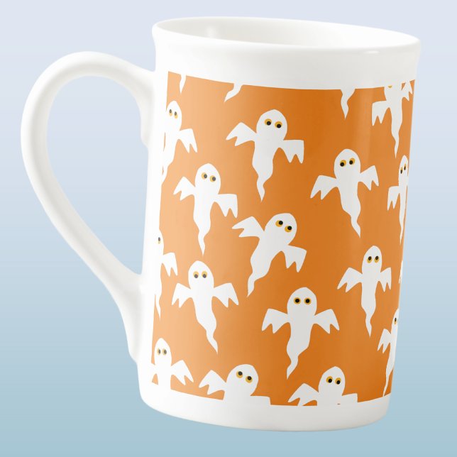 Cute Ghost Halloween Bone China Mug (Creator Uploaded)