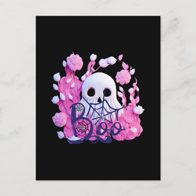 cute ghost Halloween boo pack  Postcard (Front)