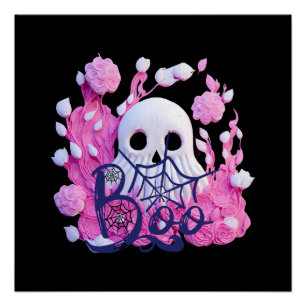 cute ghost Halloween boo pack  Poster