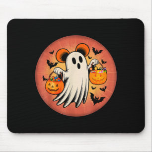 Cute Ghost Halloween Candy Halloween Soky Season G Mouse Pad