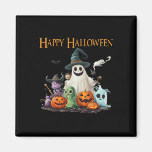 Cute Ghost Halloween Costume Happy Halloween Ghost Magnet