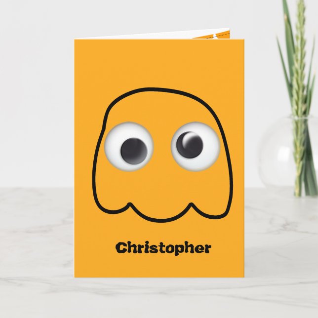 Cute Ghost Halloween for Kids Card (Front)