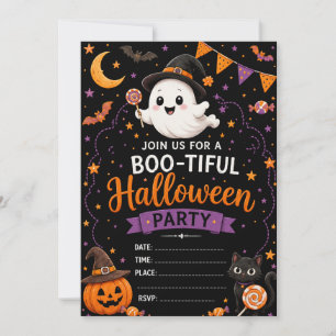 Cute Ghost Halloween Invitation