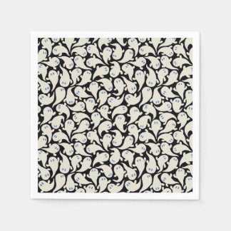 Cute Ghost Halloween paper napkins. Spooky Ghost Napkin
