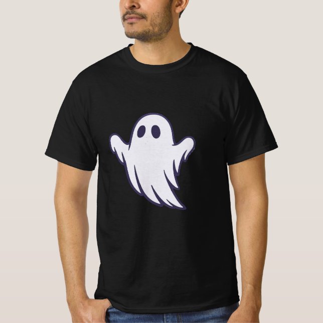 Cute  Ghost | Halloween Party Design T-Shirt (Front)