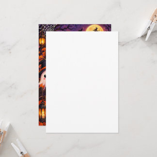 Cute Ghost Halloween Party Invitation Edit
