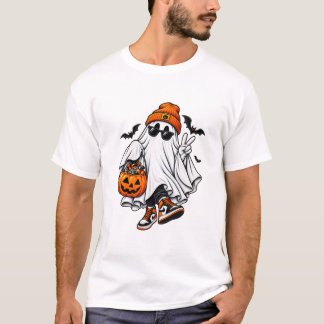 cute ghost halloween shirt