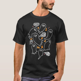 Cute Ghost Halloween Speech Language Pathologist W T-Shirt