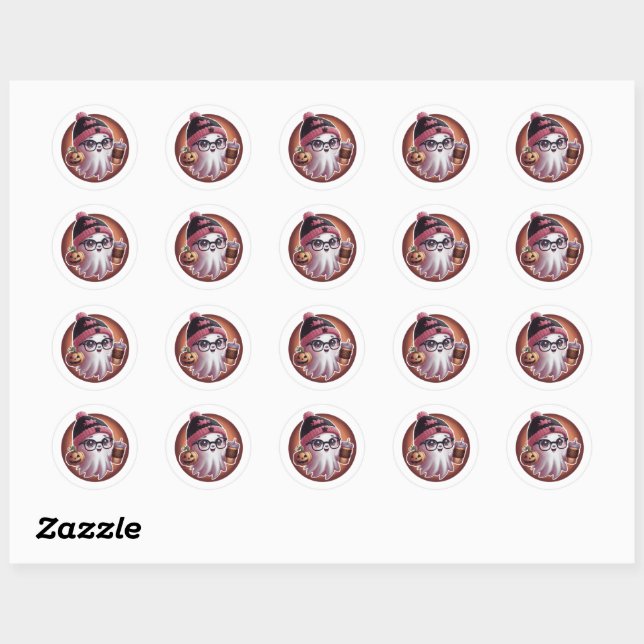  Cute Ghost Halloween Sticker (Sheet)