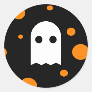 Cute Ghost Halloween Stickers for Kids
