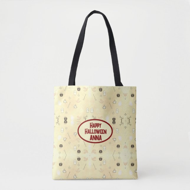 Cute Ghost Halloween  Tote Bag (Front)
