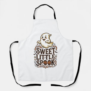 Cute Ghost Halloween Vintage Spooky Shirt_1 Apron