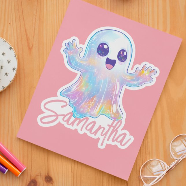 Cute Ghost Holographic Look Halloween Custom (Creator Uploaded)