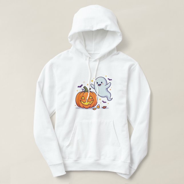 Cute Ghost Hoodie (Design Front)