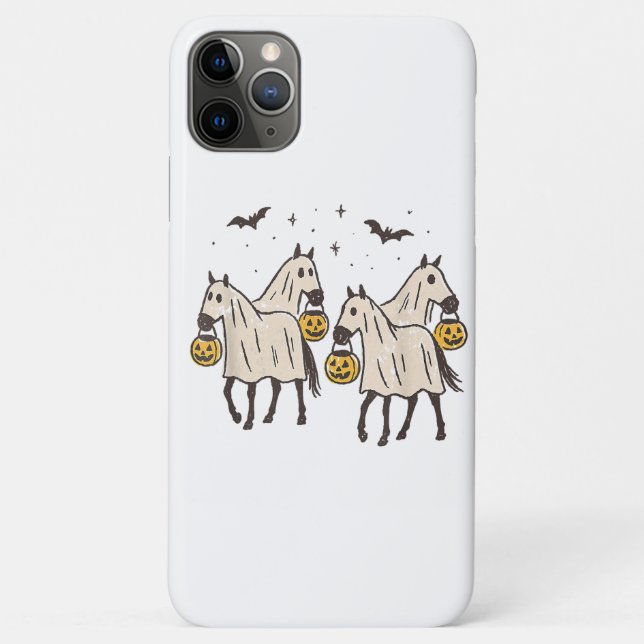 Cute Ghost Horses Halloween Trick or Treat  Case-Mate iPhone Case (Back)