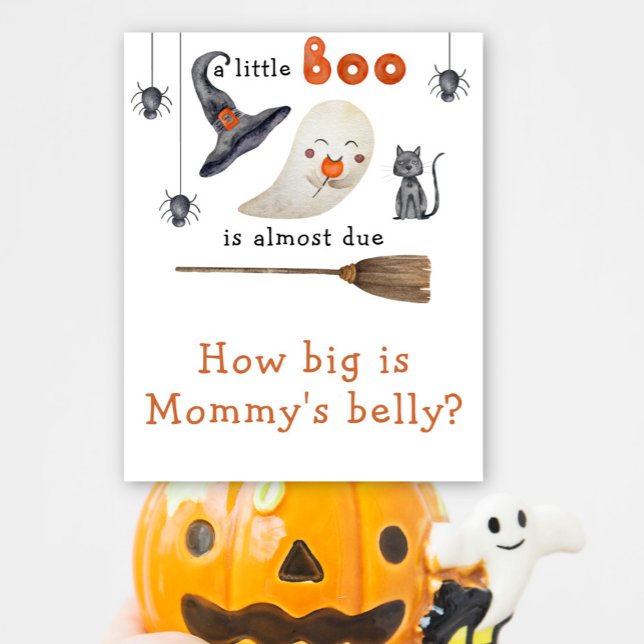 Cute ghost - How big is Mummy's belly Poster (Creator Uploaded)