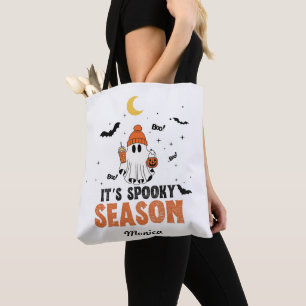 Cute Ghost It s'' Spooky Season Personalized Tote Bag