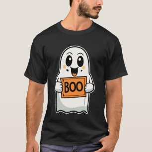 Cute Ghost lace Toddler Ghost Pumpkin Ice Coffee H T-Shirt