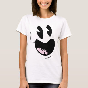 Cute Ghost Lazy Halloween Costume Funny Last Minut T-Shirt