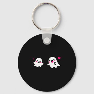 Cute ghost love key ring
