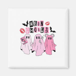 Cute Ghost Mean Ghouls Fun Halloween Costume Spook Magnet