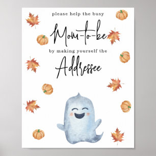 Cute ghost - Mum to be addressee Poster