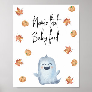 Cute ghost - Name that baby food Poster