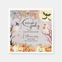 Cute Ghost Office Family Halloween Party