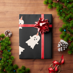 Cute ghost pattern Halloween themed Wrapping Paper