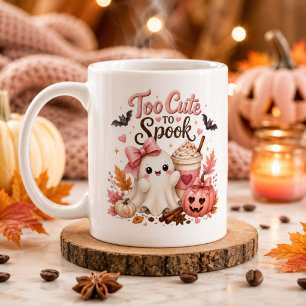 Cute Ghost Personalised Pumpkin Season Mug