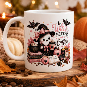 Cute Ghost Personalised Pumpkin Season Mug