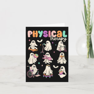 Cute Ghost Physical Therapy Pt Physical Therapist Card