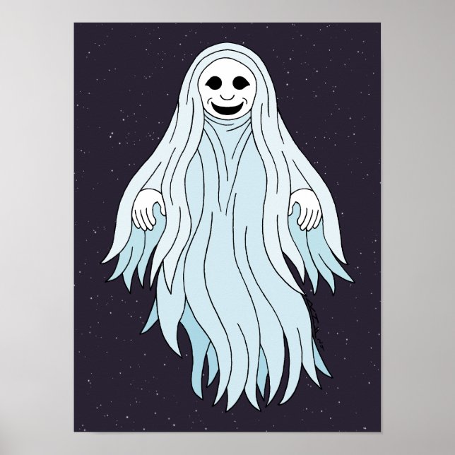 Cute Ghost Poster (Front)