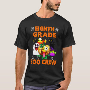 Cute Ghost Pumpkin Black Cat Witch Hat Candy Hall T-Shirt