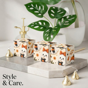 Cute Ghost & Pumpkin Halloween Pattern Classic Favour Box