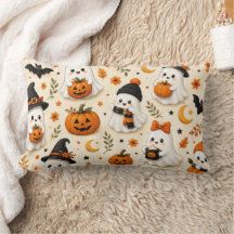 Cute Ghost & Pumpkin Halloween Pattern
