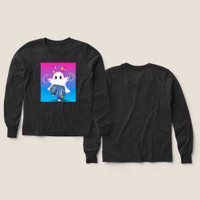 Cute Ghost Rave Party Kids (Design Front & Back)